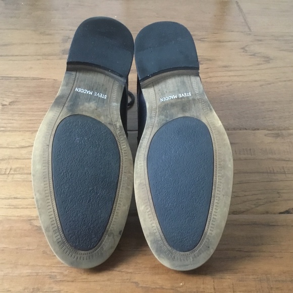 Steve Madden Boro Black Leat Boot - Picture 2 of 3